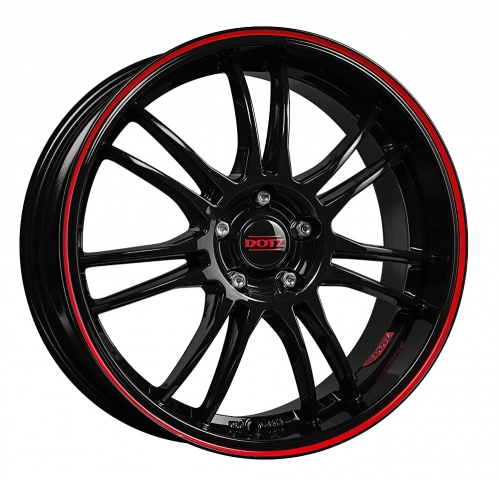DOTZ Shift pinstripe red 8x18 5x100 ET35