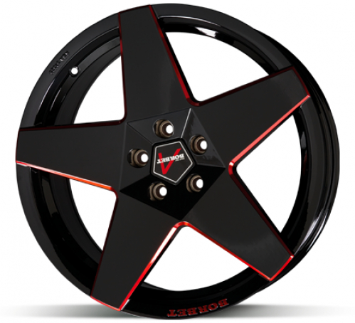 Borbet A Black Red 8x18 5x112 ET45