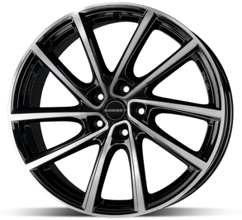 Borbet V Black 7x19 5x108 ET47,5