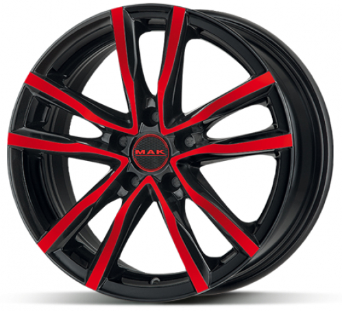 MAK Milano Black Red 7x18 5x114 ET40