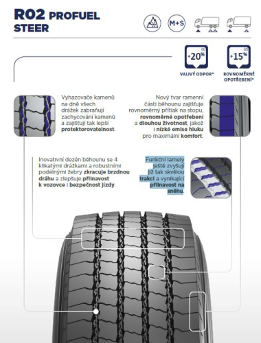 PIRELLI R02 PROFUEL STEER 305/70 R19.50 148M